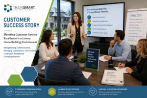 Customer service training workshop for luxury home builder employees focused on communication, expectation management, emotional intelligence, and customer experience excellence.