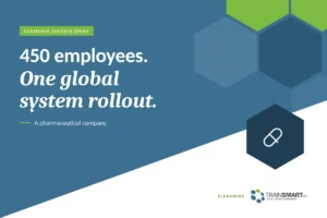 450 employees. One global system rollout. TRAINSMART customer success story: Blended Learning & eLearning Solution for a Pharmaceutical Company.